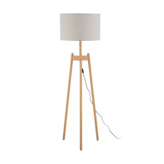 Lampadaire Perez 1 lumière – pin – en métal et bois – style moderne