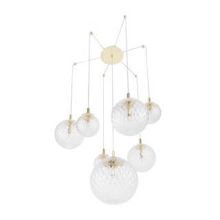 Suspension Cadix – doré – en métal – style moderne et chic