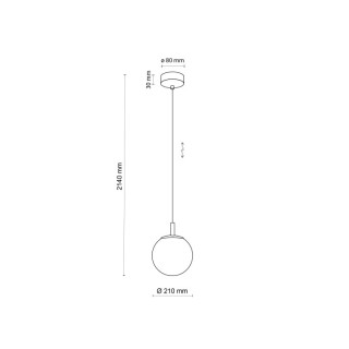 LAMPE SUSPENSION CADIX OR 1 210
