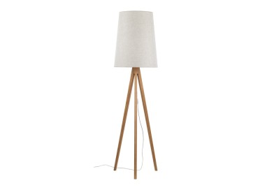 Lampadaire Walz 1 lumière – pin – en métal et bois – style moderne