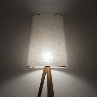 Lampadaire Walz 1 lumière – pin – en métal et bois – style moderne