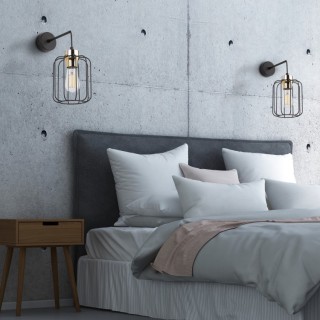 Applique murale Galaxy 1 lumière – doré & noir – en métal – style moderne