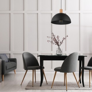 LAMPE SUSPENDUE NOIRE OSLO 1