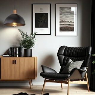 LAMPE SUSPENDUE NOIRE OSLO 1