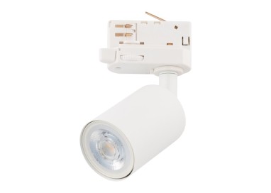 Spot sur rail Tracer 1 lumière – blanc – en métal – style moderne et loft