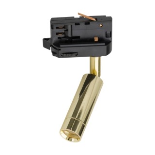 Spot sur rail Tracer 1 lumière – doré & noir – en métal – style moderne