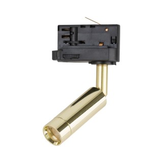 Spot sur rail Tracer 1 lumière – doré & noir – en métal – style moderne