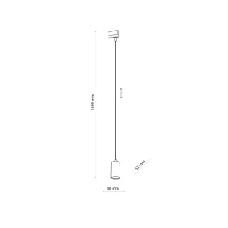 Spot sur rail Tracer 1 lumière – blanc – en métal – style moderne