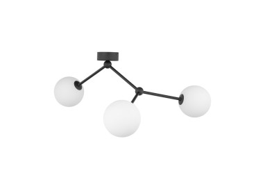 Suspension Fairy 3 lumières – noir – en métal – style moderne