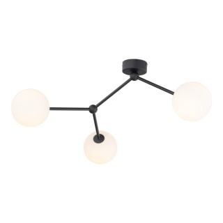 Suspension Fairy 3 lumières – noir – en métal – style moderne