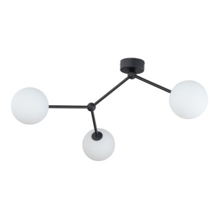 Suspension Fairy 3 lumières – noir – en métal – style moderne