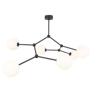 Plafonnier Fairy 6 lumières – noir – en métal – style moderne