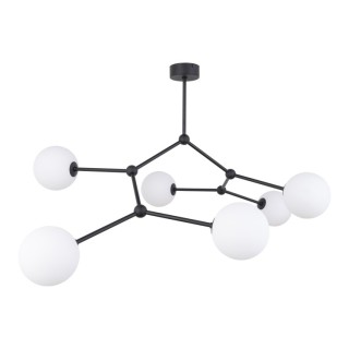 Plafonnier Fairy 6 lumières – noir – en métal – style moderne