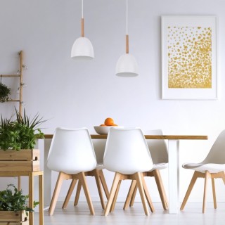 LAMPE SUSPENDUE NORD BLANC 1