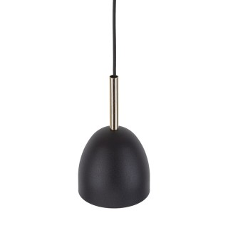 Suspension Nord 1 lumière – pin & noir – en métal – style moderne et loft