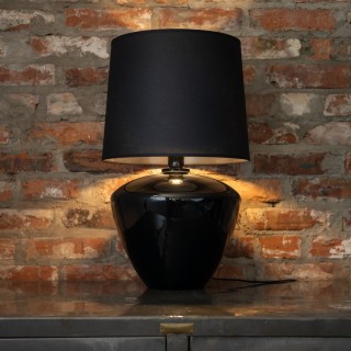 Veilleuse Fiord 1 lumière – noir – en métal et verre – style moderne et chic