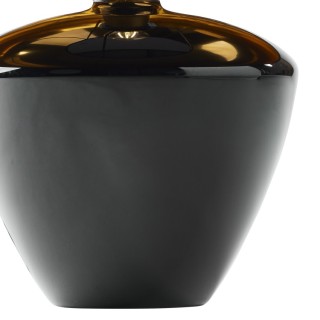 Veilleuse Fiord 1 lumière – noir – en métal et verre – style moderne et chic