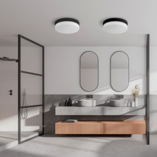 Plafonnier Pori – noir – en métal – style moderne