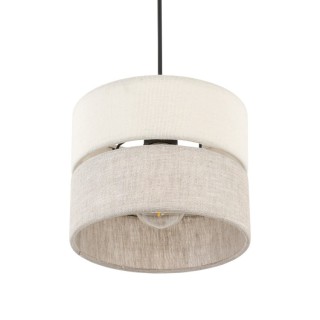 Suspension Eco 1 lumière – pin & noir – en bois – style scandinave