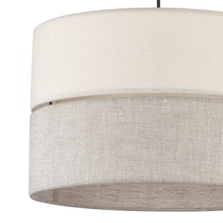 Suspension Eco 1 lumière – pin & noir – en bois – style scandinave