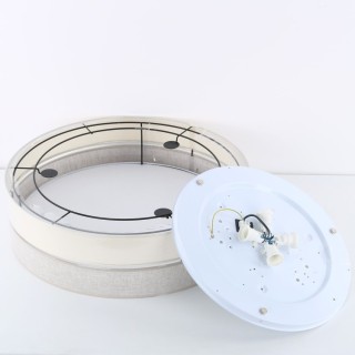 Plafonnier Eco 4 lumières – blanc – en métal – style scandinave