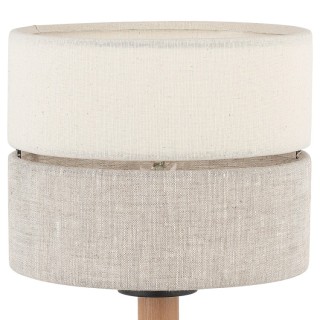 Veilleuse Eco 1 lumière – pin & noir – en métal et bois – style scandinave