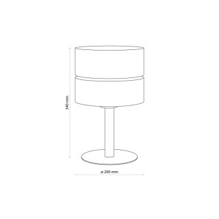 Veilleuse Eco 1 lumière – pin & noir – en métal et bois – style scandinave