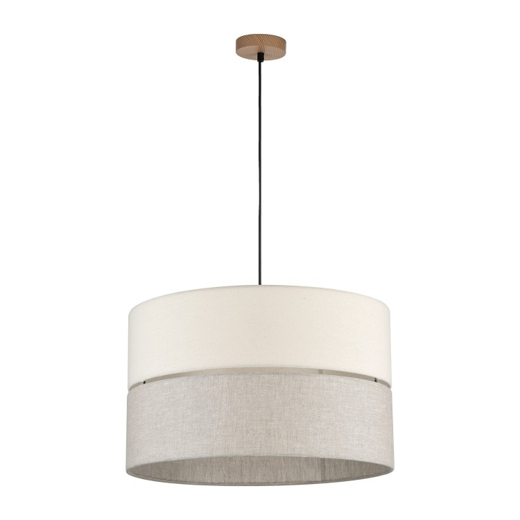 Suspension Eco 3 lumières – noir – en bois – style scandinave