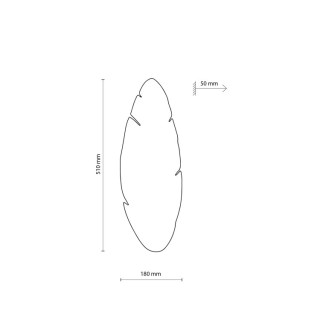 Applique murale Hoja 2 lumières – noix & noir – en métal et bois – style moderne
