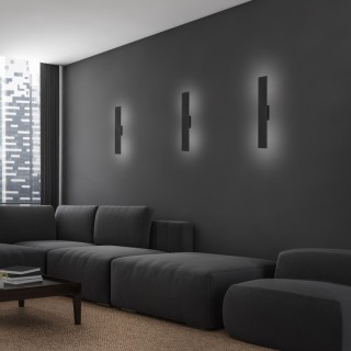 Applique murale Navi 2 lumières – noir – en métal – style moderne