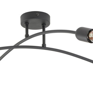 Plafonnier Helix 4 lumières – noir – en métal – style moderne