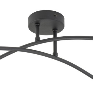 Plafonnier Helix 4 lumières – noir – en métal – style moderne