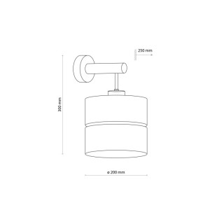 Lampe à poser Eco 1 lumière – pin & noir – en métal et bois – style scandinave