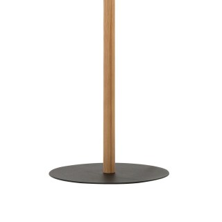 Lampadaire Eco 1 lumière – pin & noir – en métal et bois – style scandinave