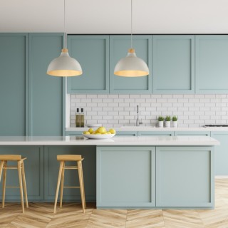 Suspension Cap 1 lumière – pin – en métal et bois – style moderne