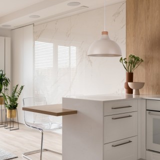 Suspension Cap 1 lumière – pin – en métal et bois – style moderne