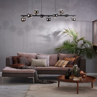 Suspension Estera – noir – en métal – style moderne et chic