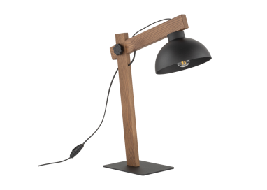 Veilleuse Oslo – noix – en métal et bois – style industriel