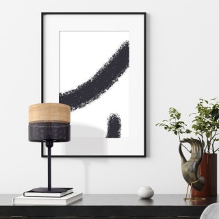 Veilleuse Nicol 1 lumière – noir – en métal – style moderne