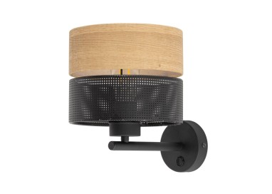 Applique murale Nicol 1 lumière – noir – en métal – style moderne