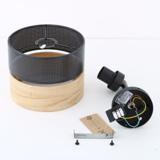 Applique murale Nicol 1 lumière – noir – en métal – style moderne