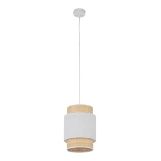 Suspension Boho 1 lumière – blanc – en métal – style scandinave