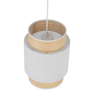 Suspension Boho 1 lumière – blanc – en métal – style scandinave