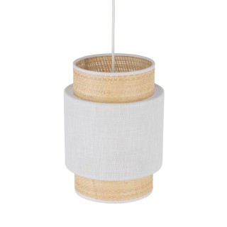 Suspension Boho 1 lumière – blanc – en métal – style scandinave