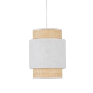 Suspension Boho 1 lumière – blanc – en métal – style scandinave