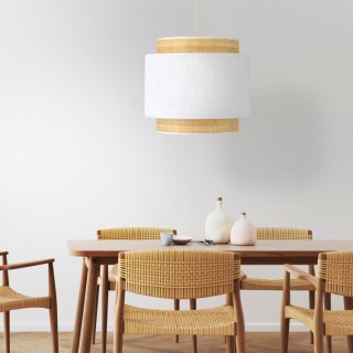LAMPE SUSPENDUE BLANCHE BOHO NEW 1