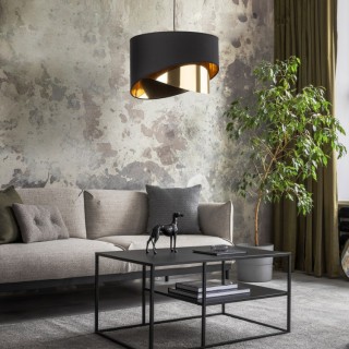 LAMPE SUSPENDUE NOIRE GRANT 1