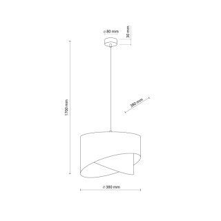 LAMPE SUSPENDUE NOIRE GRANT 1