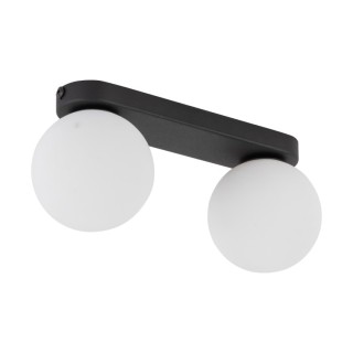 Plafonnier Mini 2 lumières – noir – en métal – style moderne