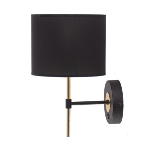 Lampe à poser Lord 1 lumière – doré & noir – en métal – style classique et chic